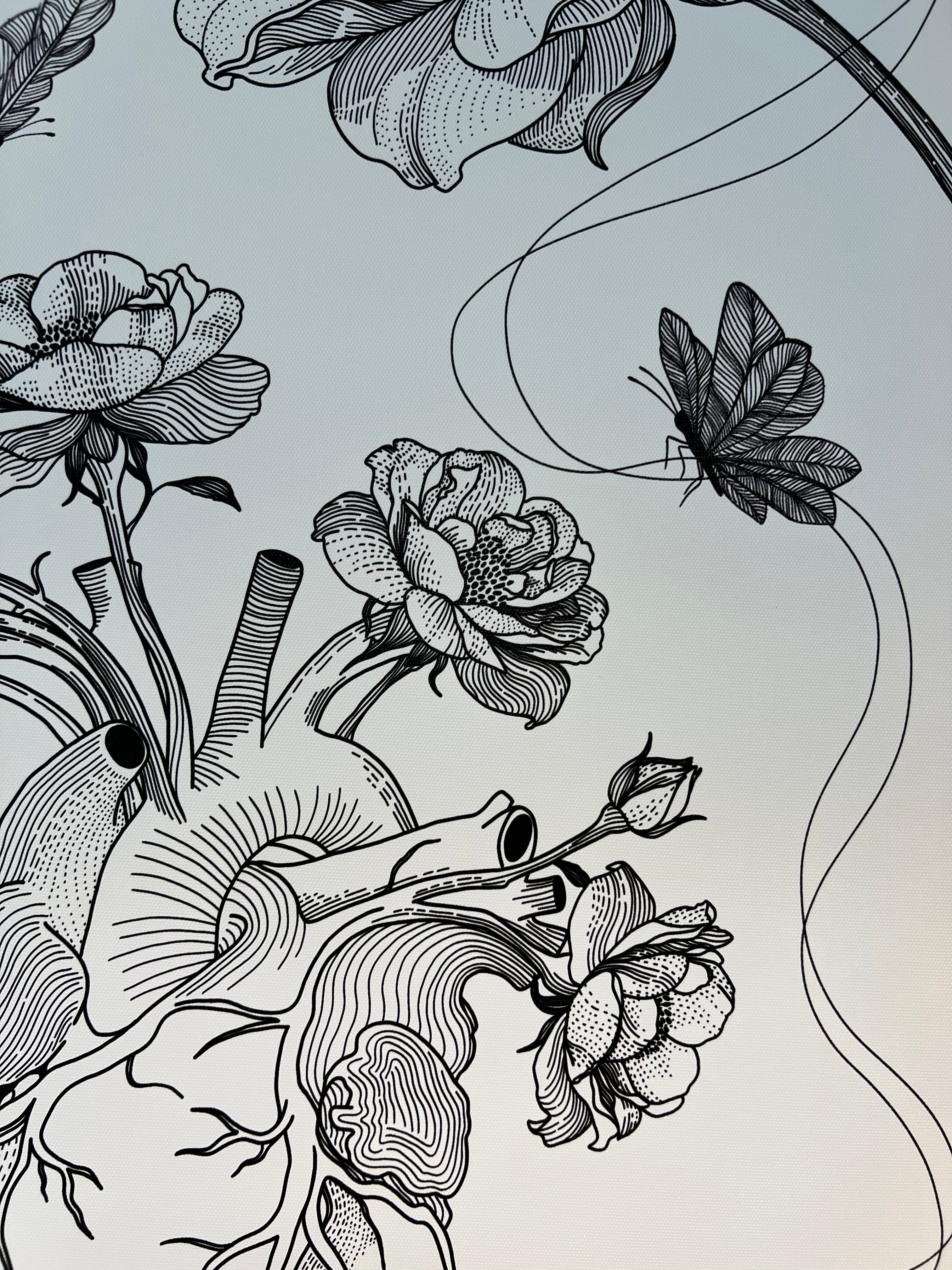 Curious Lines | Canvas met baklijst