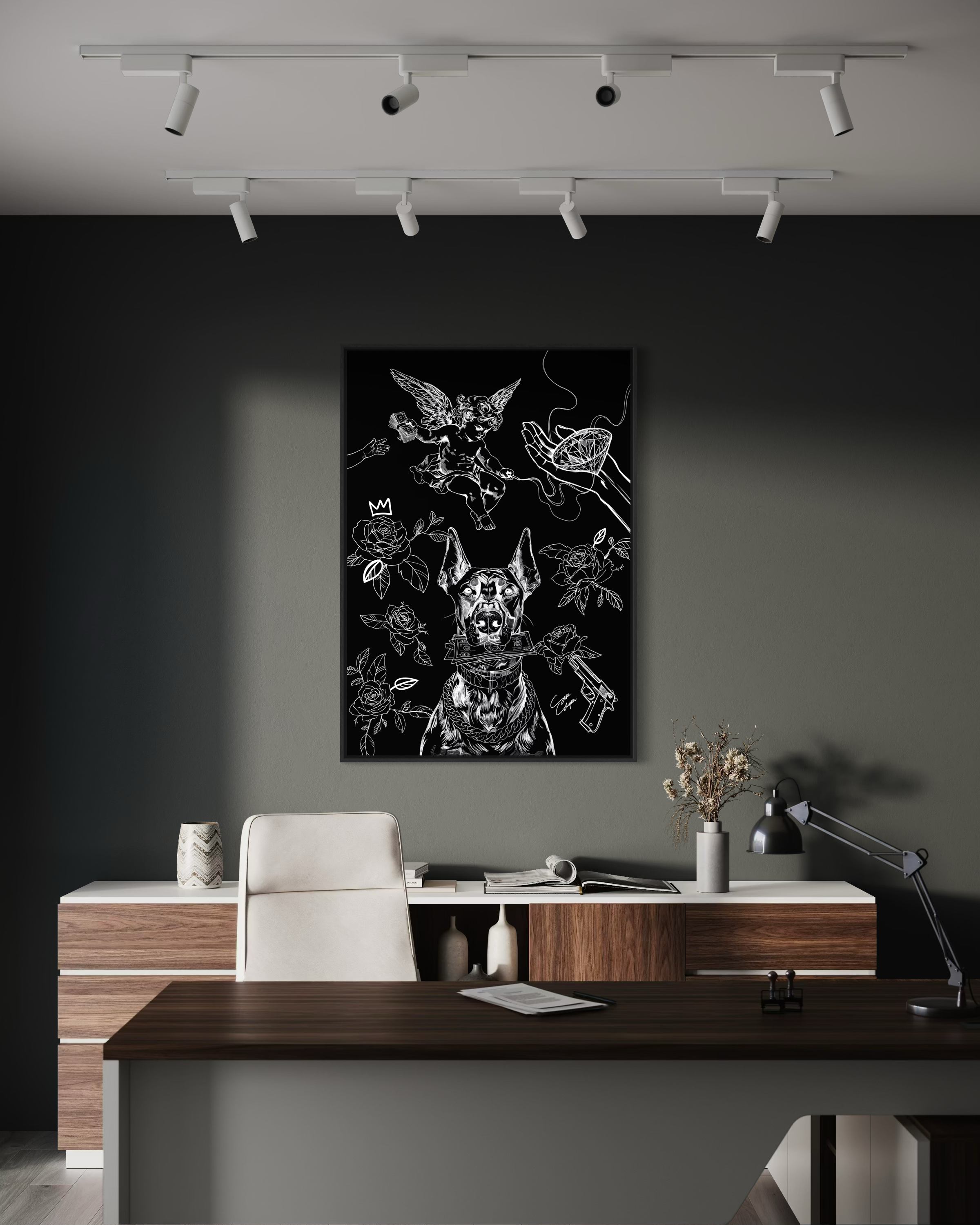 Sirious Hustle | Canvas met baklijst