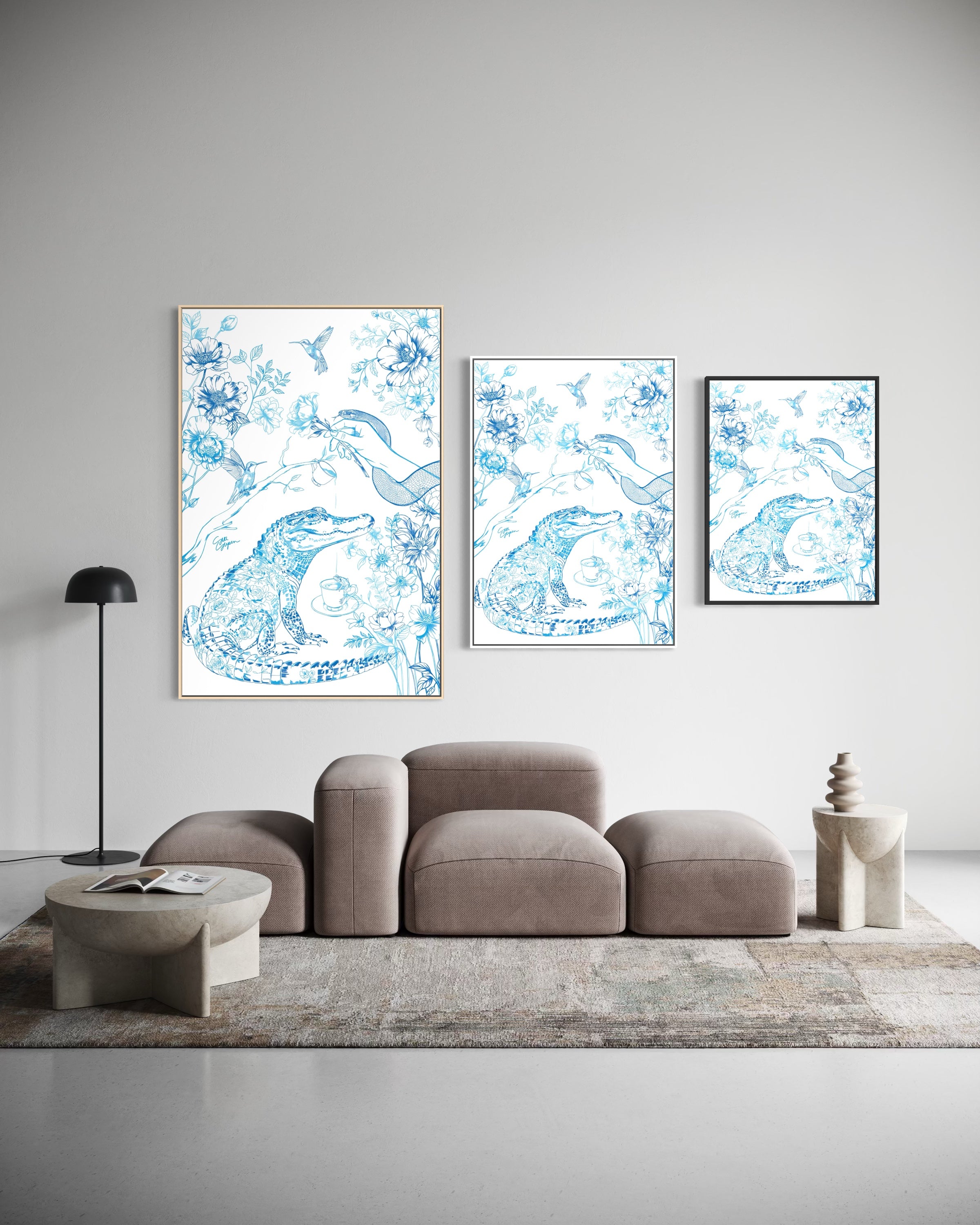 Jungle Tea | Canvas met baklijst