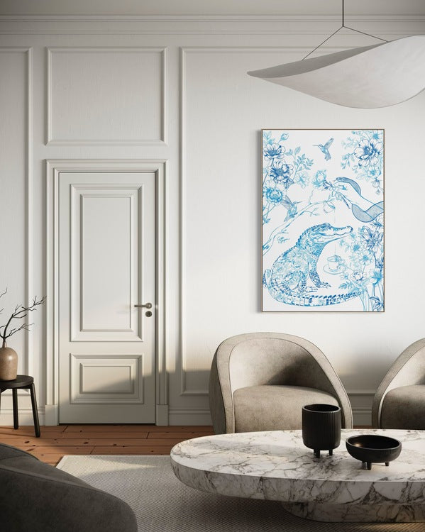 Jungle Tea | Canvas met baklijst