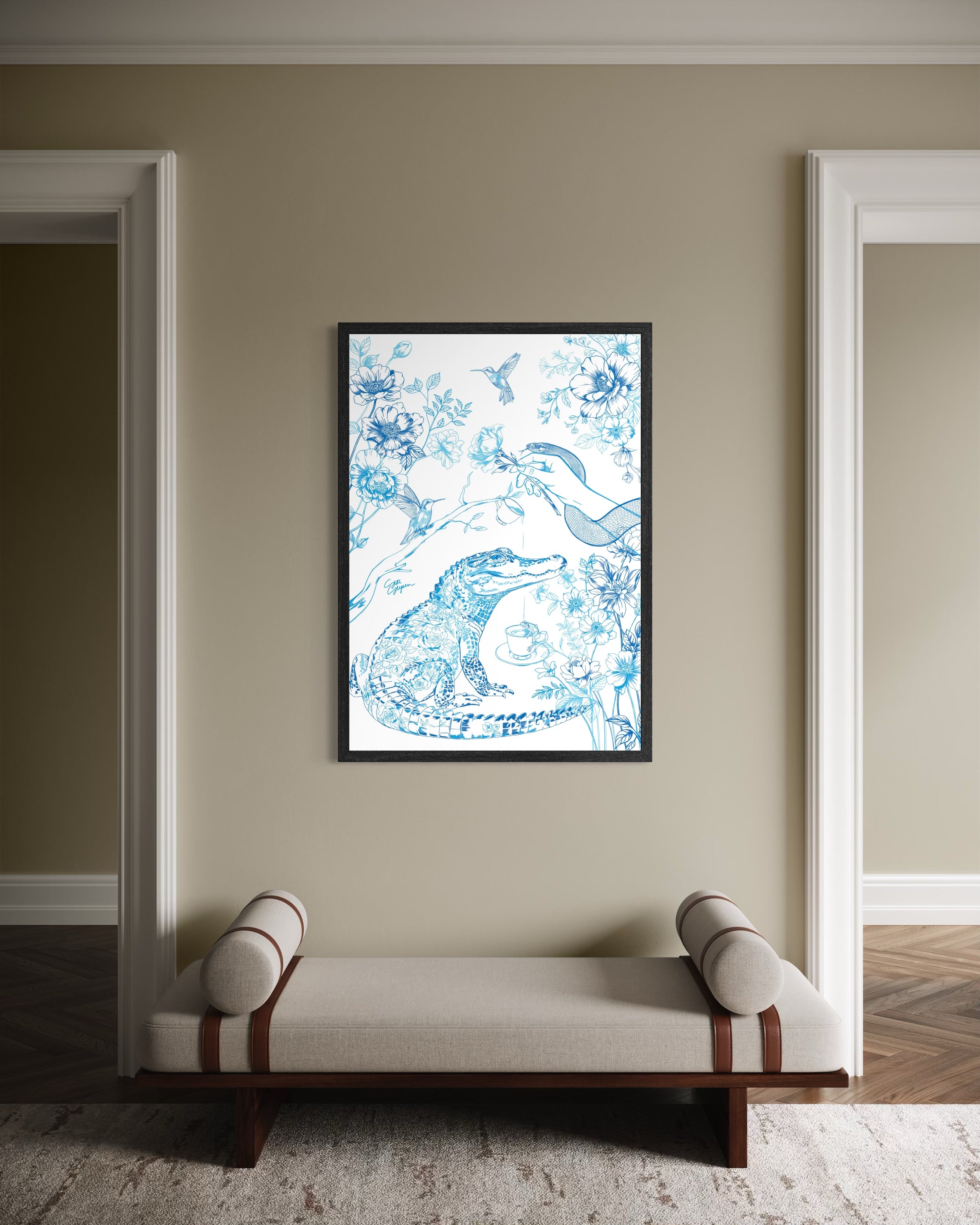 Jungle Tea | Poster met lijst