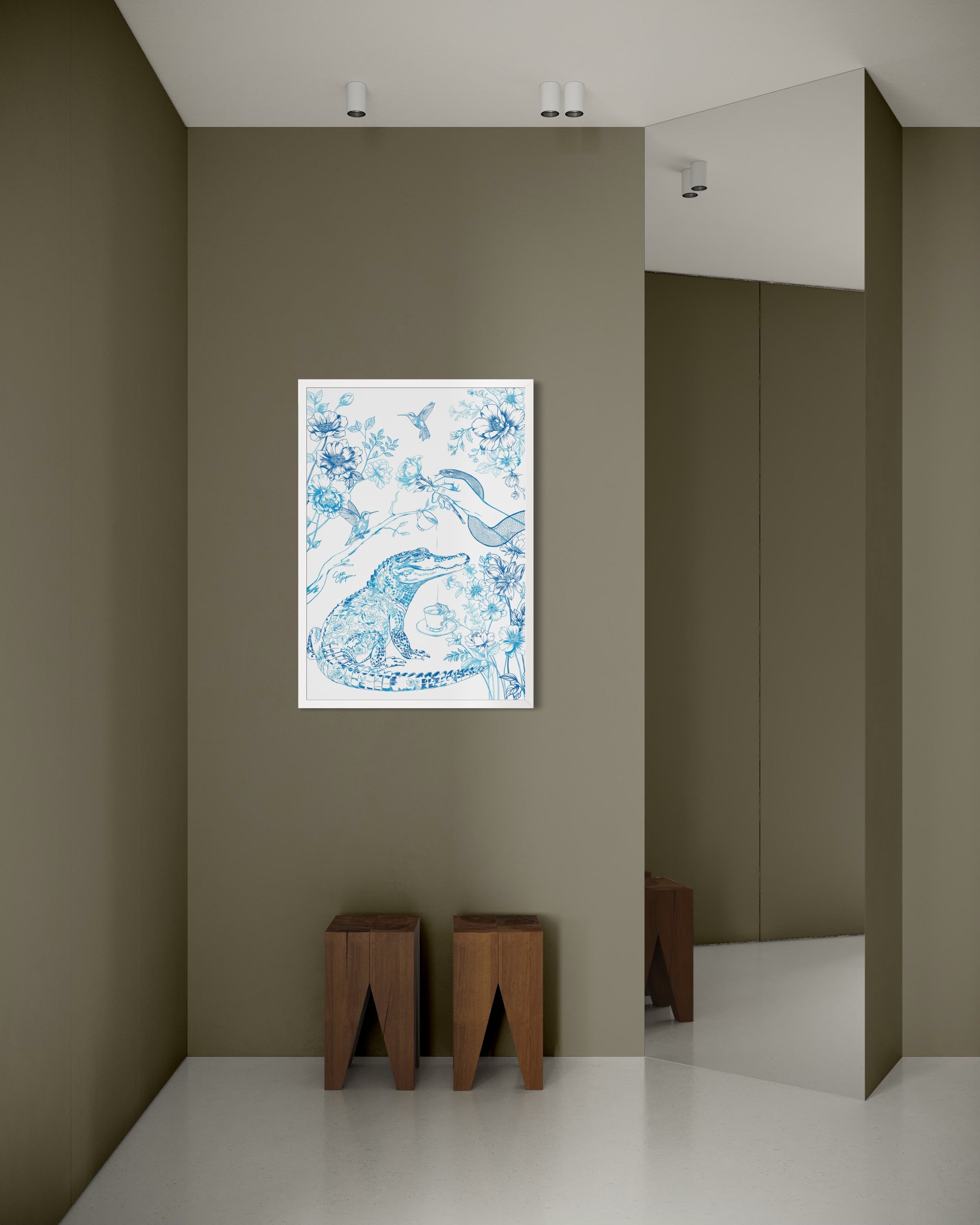 Jungle Tea | Poster met lijst