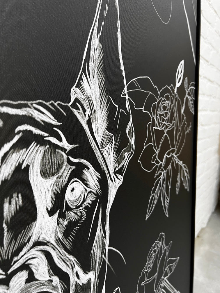 Sirious Hustle | Canvas met baklijst