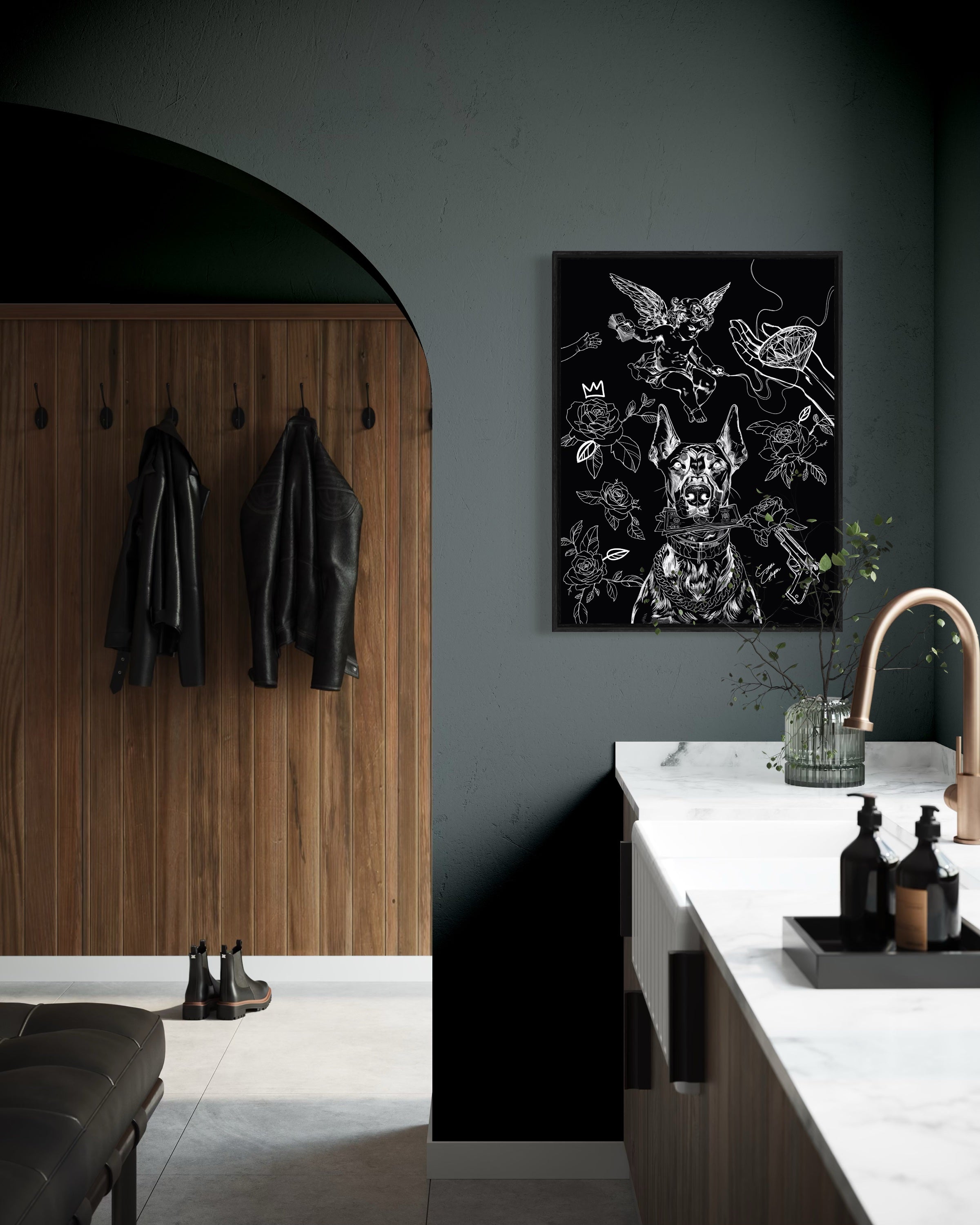 Sirious Hustle | Canvas met baklijst