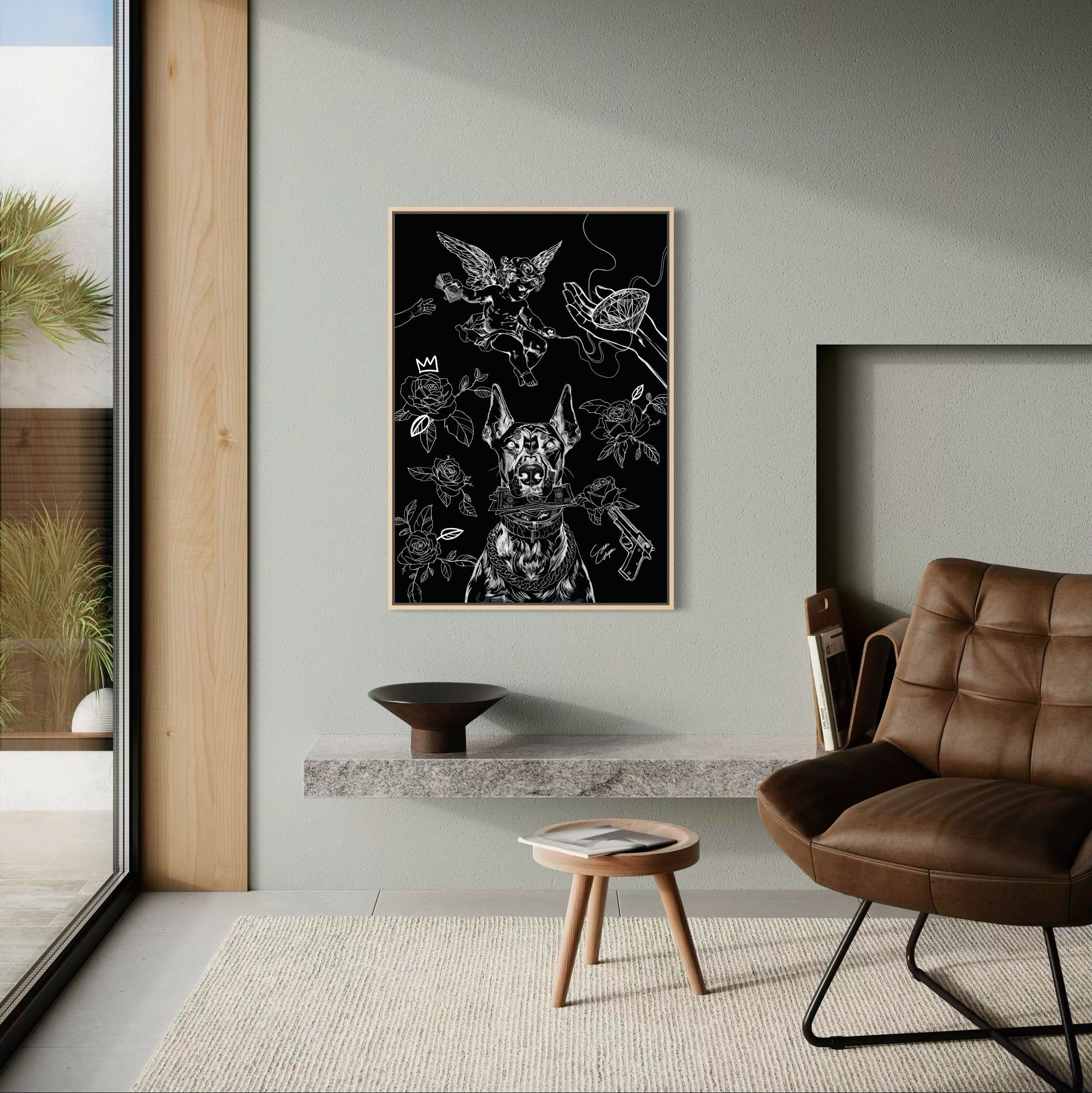 Sirious Hustle | Canvas met baklijst
