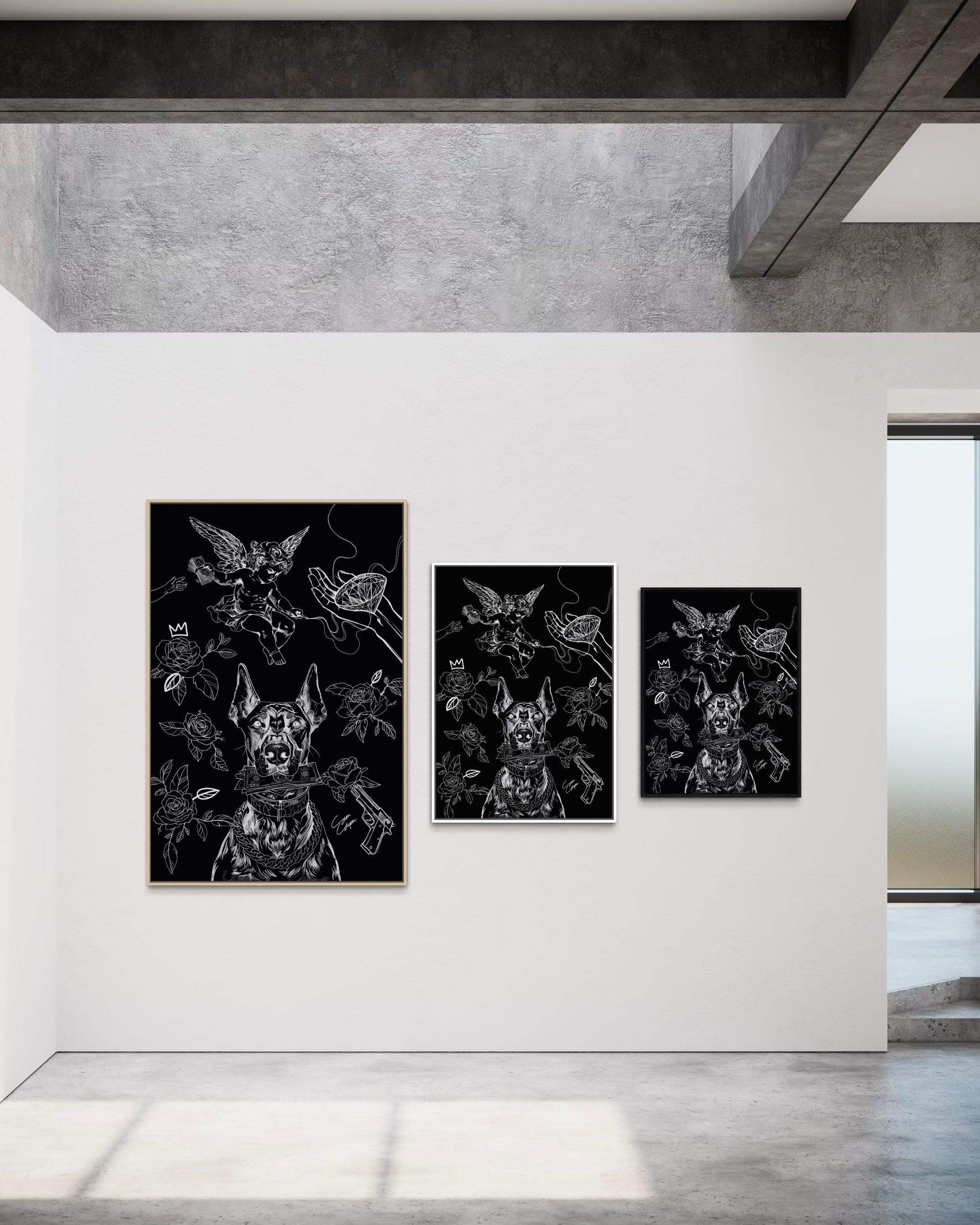 Sirious Hustle | Canvas met baklijst
