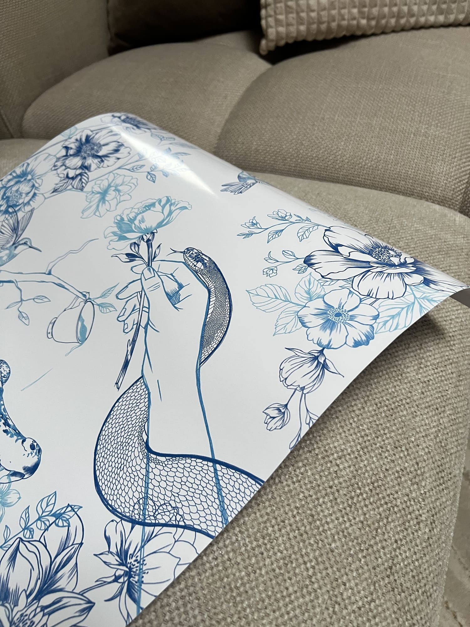 Sirious Art poster jungle tea in interieur